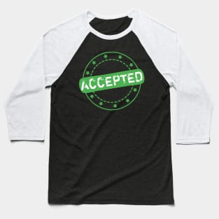 Accepted Stamp Icon Baseball T-Shirt
